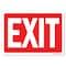 Signmission OSHA Sign, Exit, white on red, 14in X 10in Rigid Plastic, 10"W, 14" L, Landscape OS-MISC-P-1014-L-19485 - alternate 1